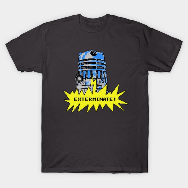 Time and Relative Pixels: Dalek T-Shirt by RiottDesigns